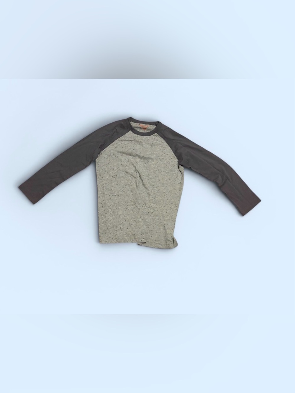 Joe Fresh Kids Raglan Tee in Heather Gray and Dark Gray